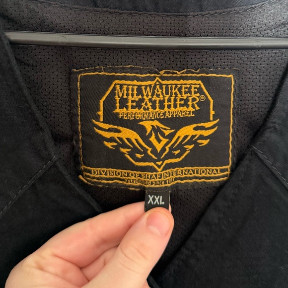 Milwaukee Leather Denim Black Button-Up Women's Biker Vest XXL - Picture 7 of 7